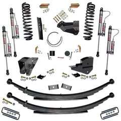Skyjacker 4 In. Lift Kit with Front Coils Rear Leafs and ADX Remote Reservoir Shocks. — 2023-2025 Ford F-250 / F-350 Super Duty