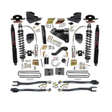 6 in. ADX 2.5 Coilover Suspension Lift Kit With  4-Link Conversion. — Black