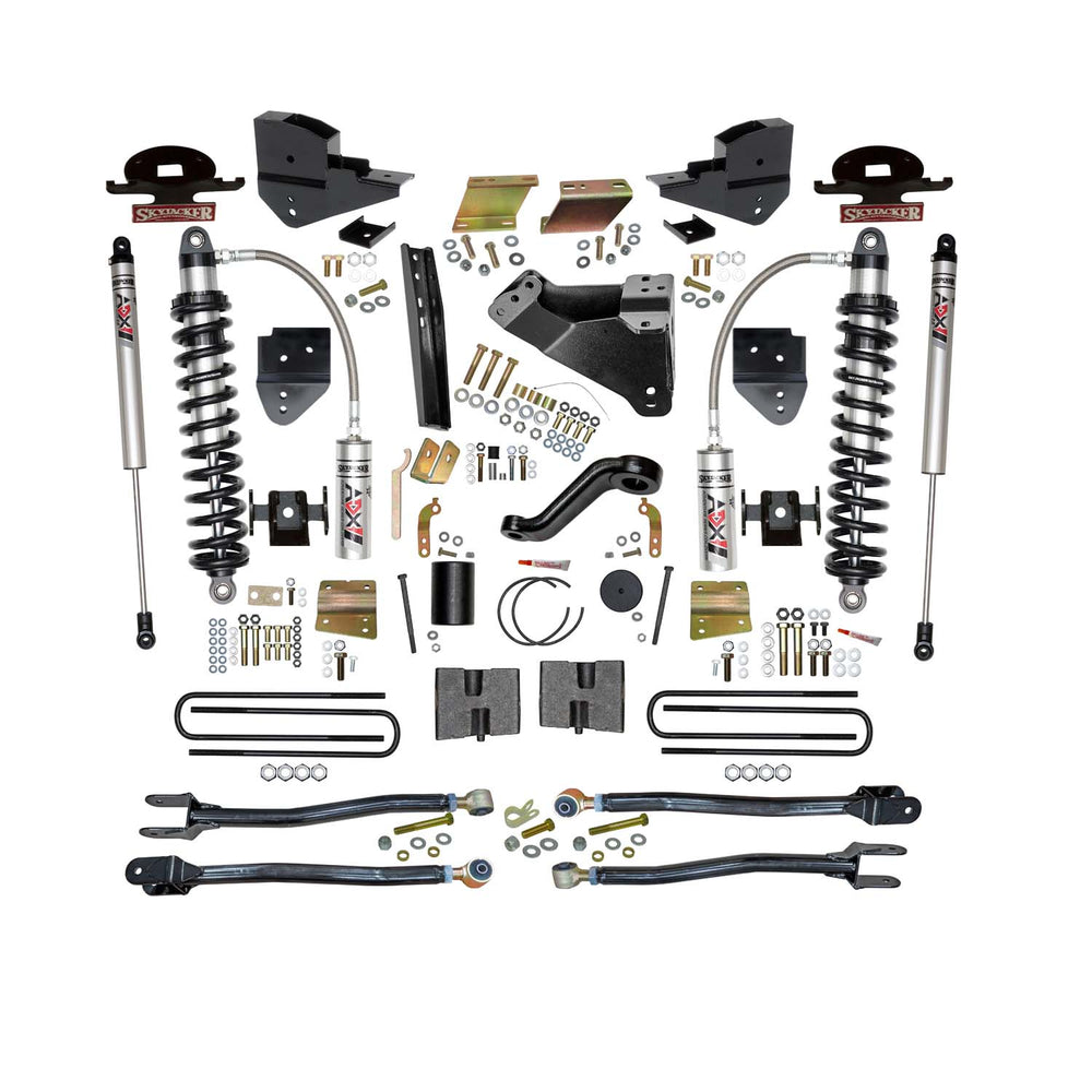 Skyjacker 6 in. Suspension Lift Kit With ADX M2.0 Aluminum Monotube Shocks. — Polished