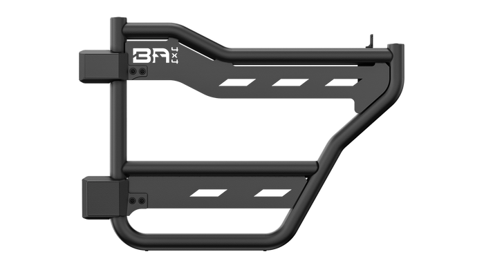 Body Armor 4x4 2021+ Bronco Rear Tube Trail Doors with Webbingblackpair