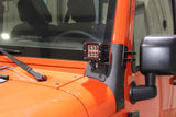 Kentrol/Fishbone Offroad 2007-2017 Jk Windshield Light Bar Steel Textured Black Powder Coat