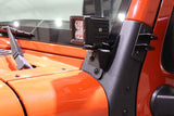 Kentrol/Fishbone Offroad 2007-2017 Jk Windshield Light Bar Steel Textured Black Powder Coat