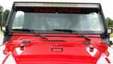 Kentrol/Fishbone Offroad 1997-2006 Tj Light Bar Bracket Accepts 52In Led Light Bar Black Powder Coated Steel