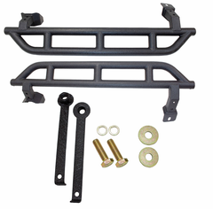 Kentrol/Fishbone Offroad 201819 Wrangler JL Rocker Guard (2 Door) Black Powder Coat