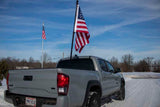 Kentrol/Fishbone Offroad Universal Truck Bed Rail Flag Mount For 1 In Diameter Poles Black Powder Coated