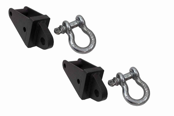 Kentrol/Fishbone Offroad 2007-2017 Wrangler Rear Dring Frame Mounts Black Powder Coat Steel