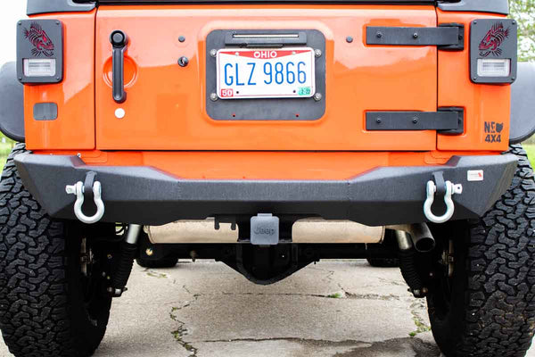 Fishbone Offroad Rear Bumper — 2007-2017 Jeep Wrangler (FB22278)