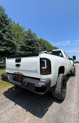 Kentrol/Fishbone Offroad 2007-2013 Silverado/Sierra 1500 Rear Bumper Black Powder Coat Coldrolled Steel