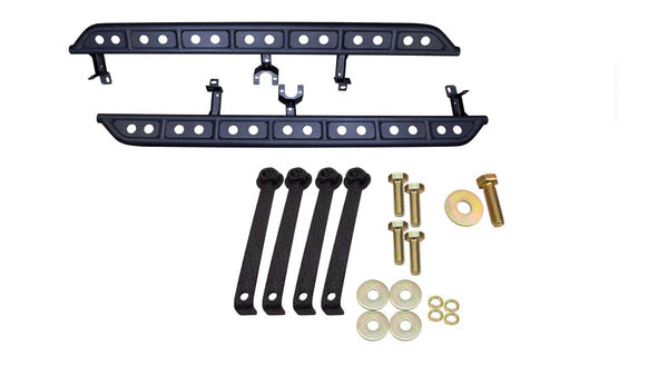 Kentrol/Fishbone Offroad 2020+ Gladiator Step Sliders Black Textured Powder Coat 0.120" Steel