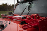 Kentrol/Fishbone Offroad 2007+ Wrangler/2020+ Gladiator Hilift Jack Hood Mount Black Textured Powder Coat Stainless Steel