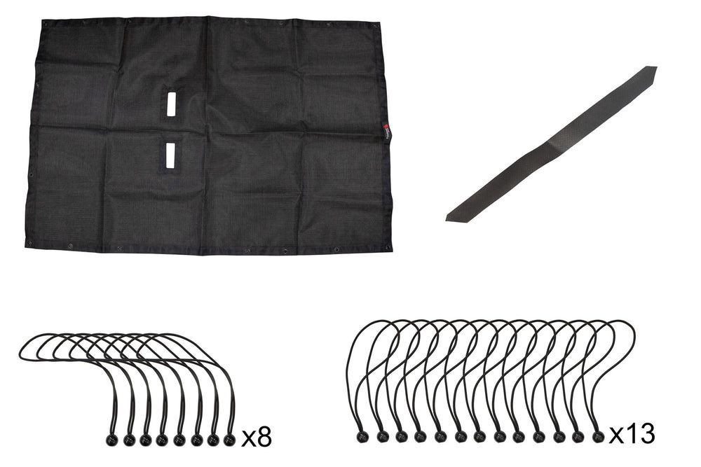 Kentrol/Fishbone Offroad 2018+ Wrangler Unlimited Full Sun Shade In Nylon Mesh