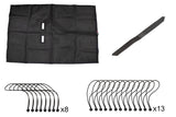 Kentrol/Fishbone Offroad 2018+ Wrangler Unlimited Full Sun Shade In Nylon Mesh