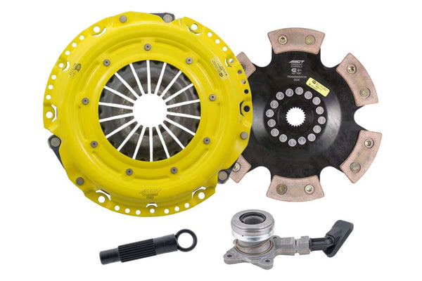 Advanced Clutch Ensemble d'embrayage ACT Heavy Duty, disque de course à moyeu rigide 6 patins (FF2-HDR6)