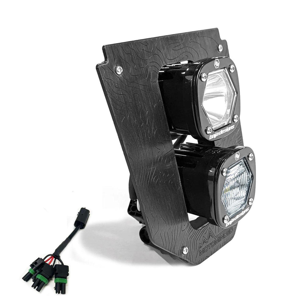 Baja Designs Husqvarna Dual S1 "Gemini" (D/C) LED Headlight Kit w/ Hi-Low Harness - 2024-2026 Husqvarna FE-S