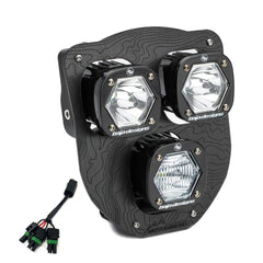 Baja Designs HusqvarnaTriple S1 "Hydra" (D/C) LED Headlight Kit w/ Hi-Low Harness - 2024-2026 Husqvarna FE-S