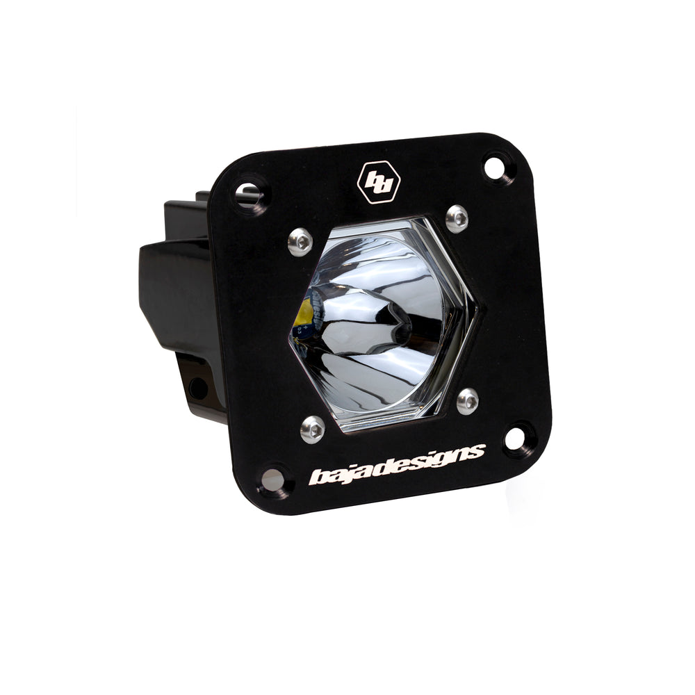 Baja Designs S1 Black Flush Mount LED Light Pod (Spot - Clear)