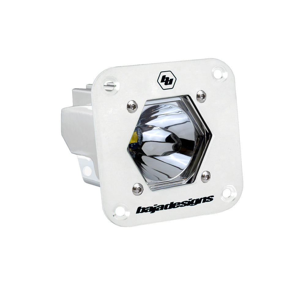 Baja Designs S1 White Flush Mount LED Light Pod (Spot; Clear)
