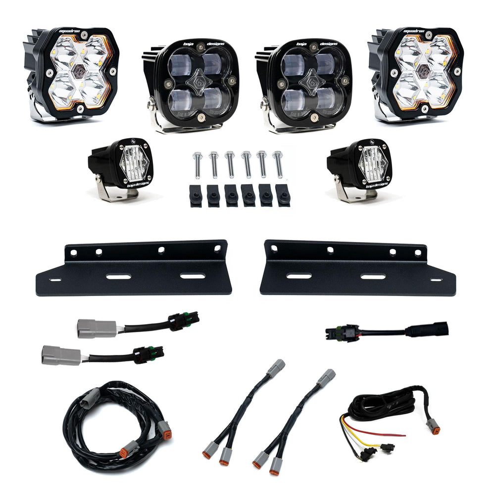 Baja Designs 21-26 Ford Raptor, Fog Pocket Kit, Squadron SAE 2.0/S1, Clear, SAE Fog