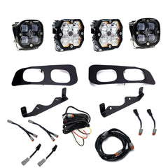 Baja Designs Ford Super Duty (23-26), Dual Fog Pocket Kit, Squadron Pro/SAE 2.0, Clear, SAE Fog