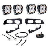 Ford Super Duty (23-26), Dual Fog Pocket Kit Upfitter, Squadron Sport 2.0, Clear, Multi Patterns