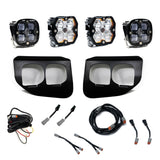 2020-2022 Ford Super Duty, Dual Fog Pocket Kit, Squadron 2.0 Pro/SAE, Clear, SAE/Pro DC
