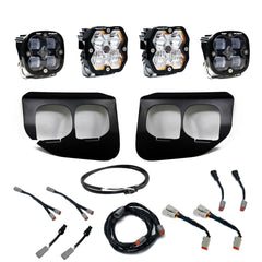 Baja Designs 2020-2022 Ford Super Duty, Dual Fog Pocket Kit Upfitter, Squadron Pro/SAE 2.0, Clear, SAE Fog