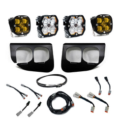 Baja Designs 2020-2022 Ford Super Duty, Fog Pocket Kit Upfitter, Squadron Pro/SAE 2.0, Baja Amber, SAE Fog