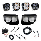 2020-2022 Ford Super Duty, Dual Fog Pocket Kit, Squadron 2.0 SAE/Sport, Clear, DC