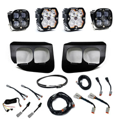 Baja Designs 2020-2022 Ford Super Duty, Dual Fog Pocket Kit, Squadron 2.0 SAE/Sport DC w/Upfitter
