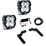 2018-2026 Jeep JL/JT, 20-26 Gladiator, A-Pillar Sportsmen Kit w/Upfitter, Squadron Sport 2.0, Clear, Spot