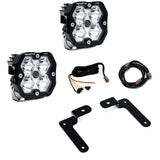 2018-2026 Jeep JL/JT, 20-26 Gladiator, A-Pillar Pro Kit w/Upfitter, Squadron Pro 2.0, Clear, Spot