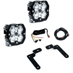 Baja Designs 2018-2026 Jeep JL/JT, 20-26 Gladiator, A-Pillar Pro Kit w/Upfitter, Squadron Pro 2.0, Clear, Spot