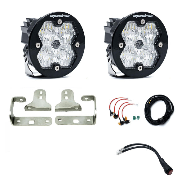 Baja Designs 2018+ Wrangler/2020+ Gladiator Fog Pocket Kit Squadronr Sport 2.0 Clear Wc