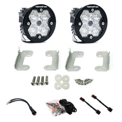 Baja Designs 2018-2026 Jeep JL/JT, 20-26 Gladiator, Fog Pocket Kit, OE Sahara Bumper, Squadron-R Sport 2.0, Clear, WC