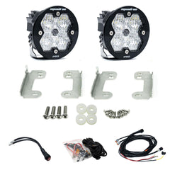 Baja Designs 2018-2026 Jeep JL/JT, 20-26 Gladiator, Fog Pocket Kit - OE Sahara Bumper, Squadron-R Pro 2.0, Clear, WC