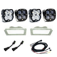 Baja Designs 2010-2018 Dodge Ram 2500/3500, 09-12 1500, Fog Pocket Kit, Squadron SAE 2.0, Clear, SAE Fog