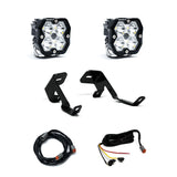 2015-2020 Ford F-150, 17-20 Raptor, A-Pillar Kit, Squadron Sport 2.0, Clear, Spot