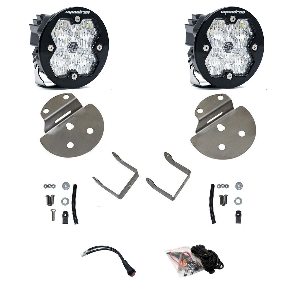 Baja Designs GM, Chevy/GMC HD, Canyon/Colorado/Sierra/Silverado (15-19) Squadron 2.0 Sport Clear FPK