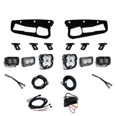 Baja Designs Ford, Bronco (21-26) S2 SAE Clear, S2 Sport D/C Clear, Squadron 2.0 Sport Clear Spot, Steel Bumper
