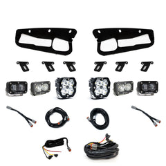 Baja Designs Ford, Bronco (21-26) S2 SAE Clear, S2 Sport D/C Clear, Squadron 2.0 Sport Clear Spot, Steel Bumper w/ upfitter