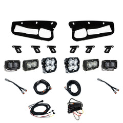 Baja Designs Ford, Bronco (21-26) S2 SAE Clear, S2 Pro D/C Clear, Squadron 2.0 Pro Spot Clear, FPK Steel Bumper