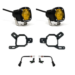 Baja Designs S1 Fog Pocket Light Kit - GMC/Chevy 2023-2026 Canyon/Colorado; 2024-2026 Yukon, 2500/3500; 2022-2026 Sierra 1500 AT4-X (Baja Amber)