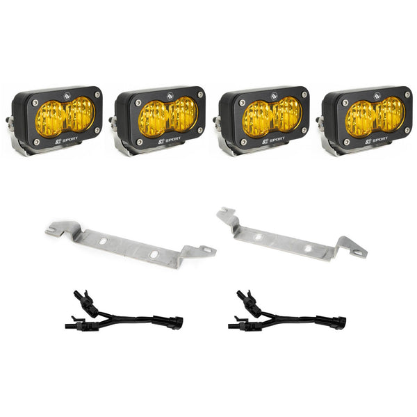 S2 Sport OEM Fog Light Replacement Kit - 2025-2026 Toyota 4Runner, Non-TRD Pro (Baja Amber)