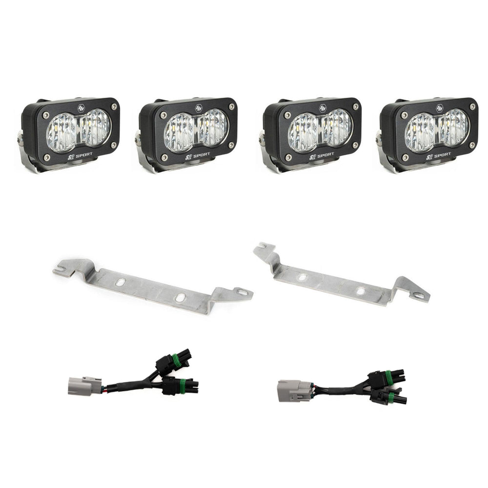 Baja Designs S2 Sport OEM Fog Light Replacement Kit - 2024-2026 Toyota Tacoma NOTE: TRD Pro/Trailhunter (Clear)