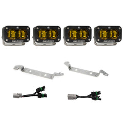 Baja Designs S2 SAE OEM Fog Light Replacement Kit - 2024-2026 Toyota Tacoma NOTE: TRD Pro/Trailhunter (Amber)