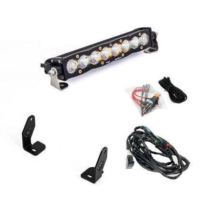 S8 10" Light Bar Hood Mount Kit - Polaris 2025 RZR Pro-R; Pro-S; Pro-XP, Clear