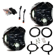 Baja Designs DOT LP6 LED Headlight Kit - Jeep 2018-2026 Wrangler JL - 2020-2026 Gladiator JT - NOTE w/Halogen Headlights (White)