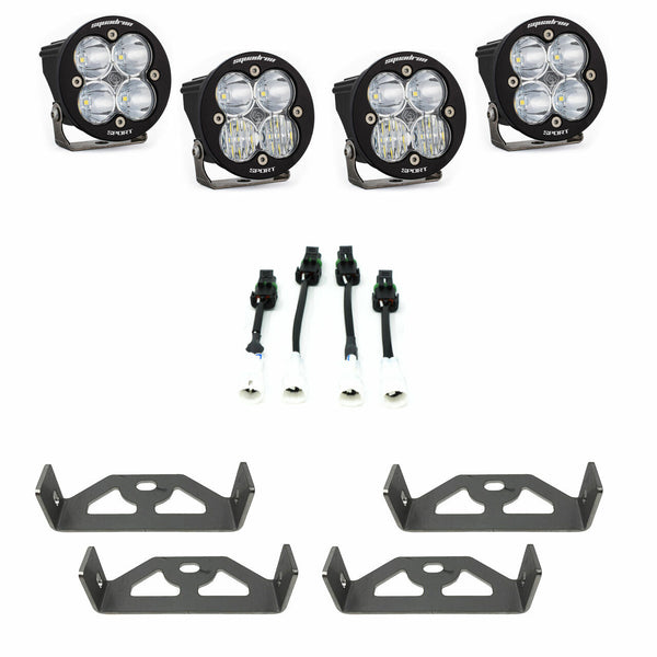 Baja Designs Squadron-R Sport Headlight Kit - '16-25 YXZ (Multi-Pattern - Clear)