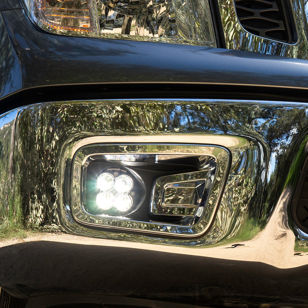 Baja Designs Squadron-R Sport Fog Pocket Kit - '16-19 Titan (Wide Cornering - Clear)