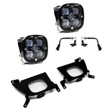 Squadron SAE Fog Pocket Kit - '19-22 Silverado 1500 / '20-22 2500HD/3500HD (SAE Fog; Clear)